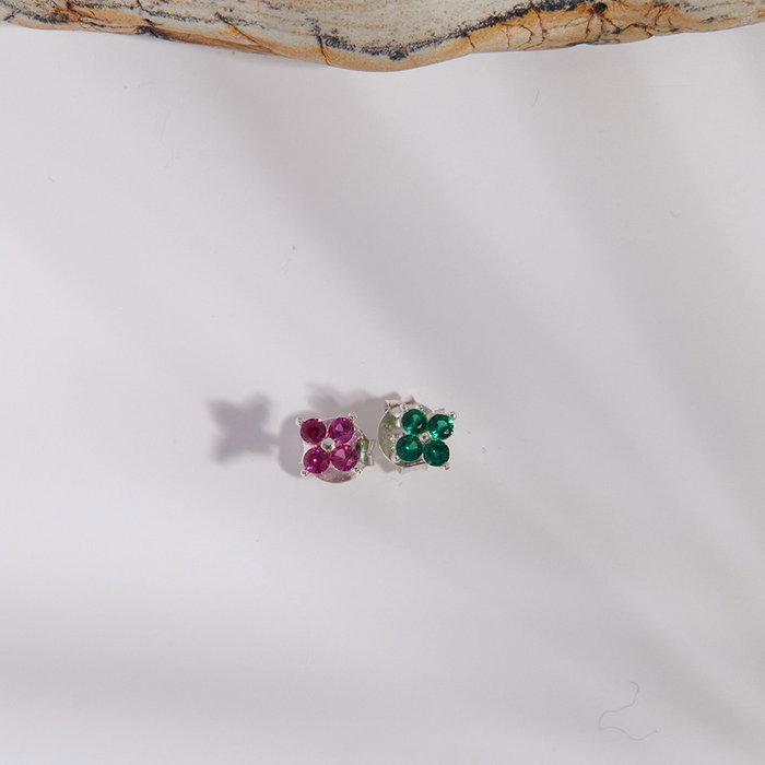 Heliophilia Silver Pendientes de Plata de Ley 925 con Refuerzo de Rodio